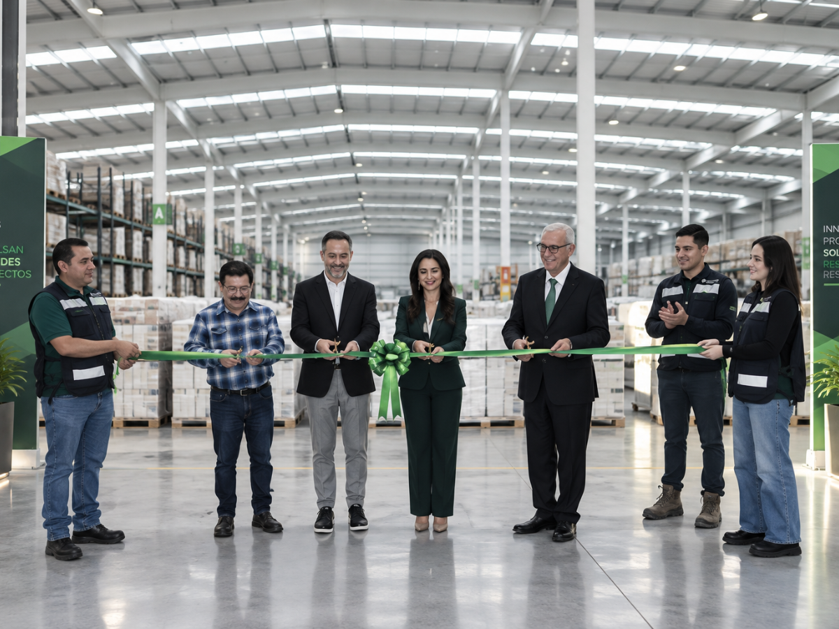 Corte de listón en evento interno de planta