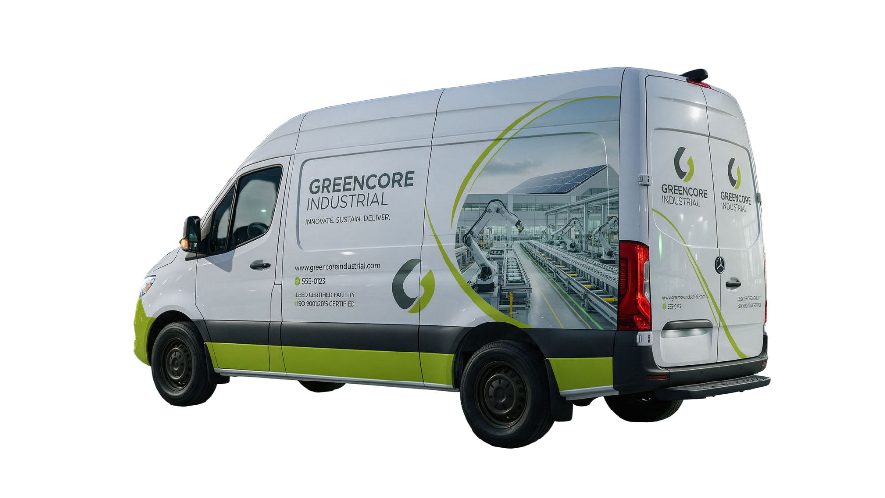 Van rotulada con full wrap vehicular